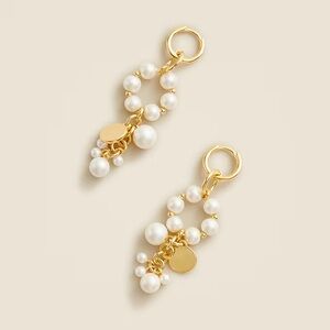 J.Crew Pearl charm earrings